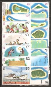 Tuvalu SC  23-37 Mint, Never Hinged