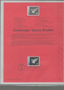 $3 SPACE SHUTTLE (2544) PLT BLOCK/SINGLE/FDC