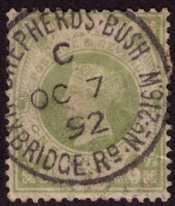 Great Britain # 122 Used VF Uxbridge Road - SUB-PO Cat. $ 65