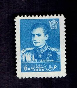 IRAN SCOTT#1117 1958 6d SHAH PAHLAVI - MNG