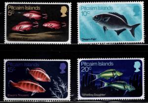 Pitcairn Islands Scott 114-117 MH* Fish set 1970