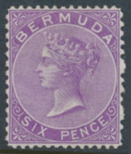 Bermuda SG 10a  SC# 8 *  MLH   bright purple perf 14 x 12½ see details /scans