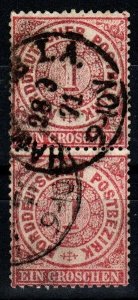 North German Confederation #16  F-VF Used  Pair (X4866)