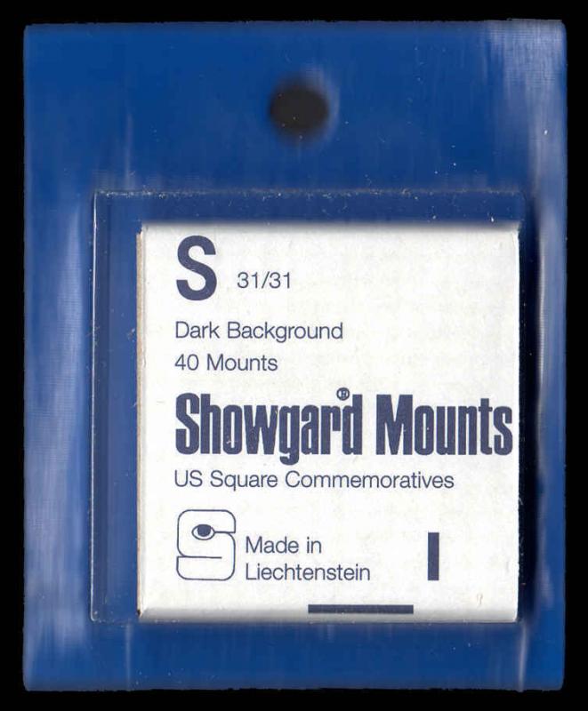 Showgard Black Stamp Mounts S PreCut  (40 count)  Celebrate The Century etc.