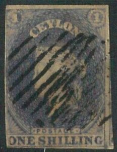 70361d - CEYLON - STAMPS: Stanley Gibbons #  10 - Finely Used 