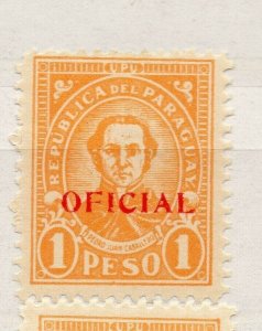 Paraguay 1935 Early Issue Fine Mint Hinged 1P. Official Optd NW-175885