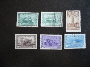 Stamps - Canada - Scott# 257-262 - Used Set of 6 Stamps