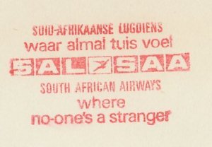 Meter cover South Africa 1982 South African Airways