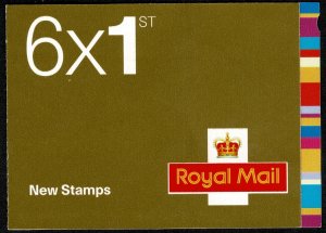 G.B. QE II 2005 BOOKLET 1st CLASS x6 (SG2567-72) MINT (NH) SG QA2 SUPERB