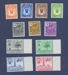 ABU DHABI - Scott 1-10 - MNH - complete set - 1964 - two scans