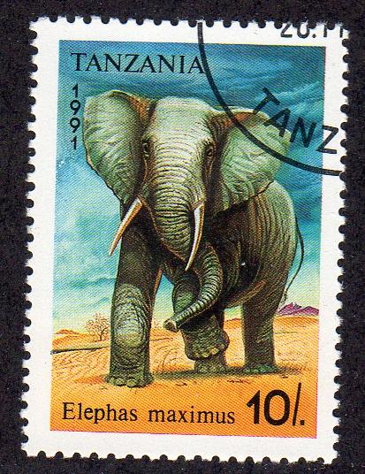 Tanzania 792 - Cto-nh - Asian Elephant (cv $0.60) (2)