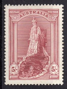 Australia 1938 Sc#177 QUEEN ELIZABETH CORONATION ROBE Single MH