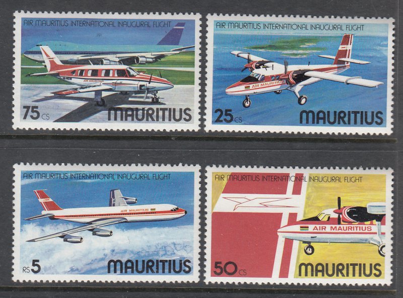 Mauritius 440-443 Airplanes MNH VF