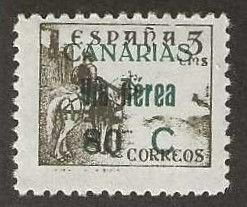 Canary Islands, Spain, 9LC45, mint,  lightly hinged. 1937. (S1345)