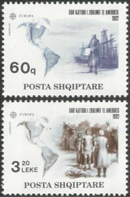 1992   ALBANIA  -  SG.  2535 / 2536  -  EUROPA  - MNH