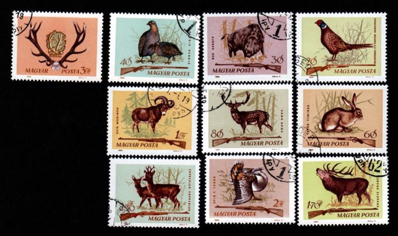 Hungary # 1626-1635 Animals CTO NH!