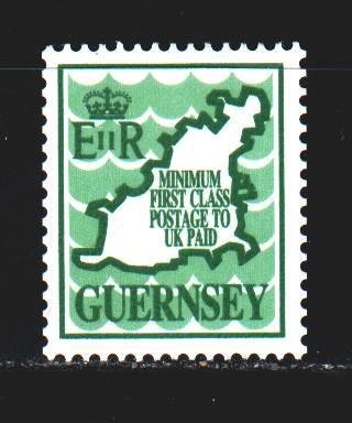 Guernsey. 1989. 452. Guernsey map. MNH.