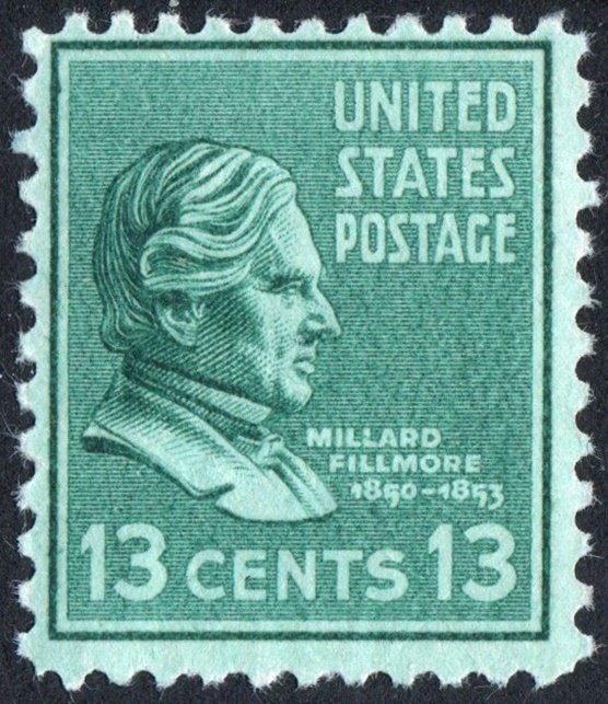 SC#818 13¢ Millard Fillmore (1938) MLH