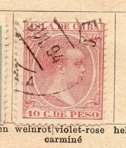 Spanish Colonies Caribbean 1891-92 Early Issue Fine Used 10c. NW-238486