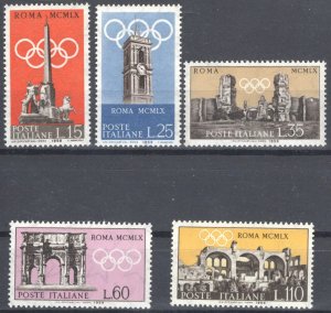 Italy 1959 MNH Stamps Scott 773-777 Sport Olympic Games Roman Architecture