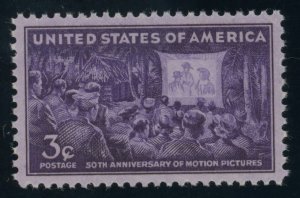 US Stamp #926 Motion Pictures 3c - PSE Cert - SUPURB 98 - MNH - SMQ $55.00