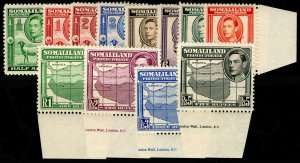 SOMALILAND PROTECTORATE SG93-104, COMPLETE SET, LH MINT. Cat £70. MARGINALS. 