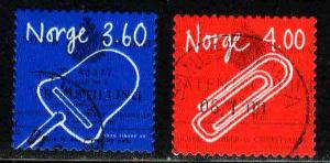 Norway # 1213-14 ~ Cplt Set of 2 ~ Ucto, HMR ~ cv 1.95