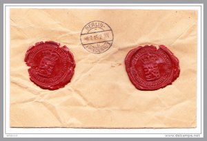 LUXEMBOURG - 5-Fr & 2½-Fr OFFICIAL G.D. William IV - 1915 Censored Money Letter