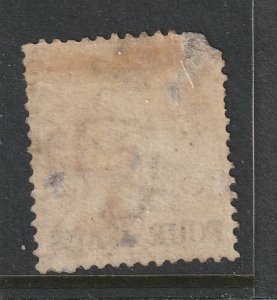 Straits Sett. a 4c overprint on an India 1a used but!!!!!!