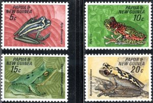 Papua New Guinea 257-60 - Mint-NH - Frogs (1968) (cv $2.60)