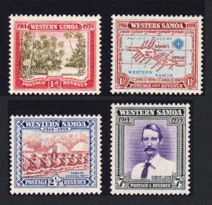 Samoa 25th Anniversary of New Zealand Control 4v SG#195-198 SC#181-184