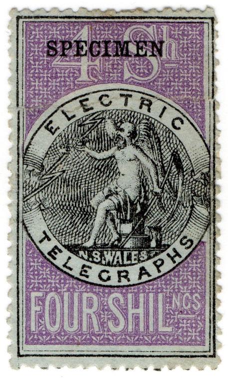 (I.B-CK) Australia Telegraphs : NSW Electric Telegraphs 4/-