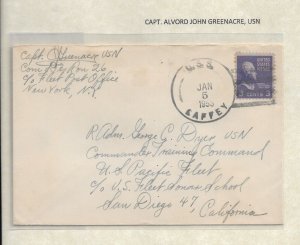 1953 Capt Alvord Greenacre USN, New York to Adm George Dyer, San Diego (54333)