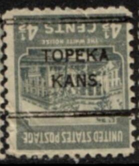 US Stamp #809x243 - The White House Presidential Issue 1938 w/ Precancel INVERT