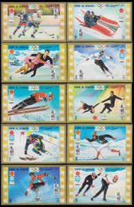 1971 Umm Al Qiwain 454-463b 1972 Olympic Games in Sapporo 7,00 €
