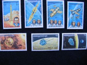 Cambodia – 1984 – Space Exploration - Set of 7 –SC#’s 480-486 – MINT