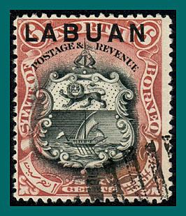 Labuan 1897 Arms, p14, cancelled  #78,SG93