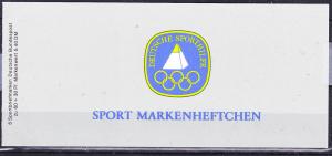 Germany B598 MNH 1982 Sports Foundation Booklet of 6