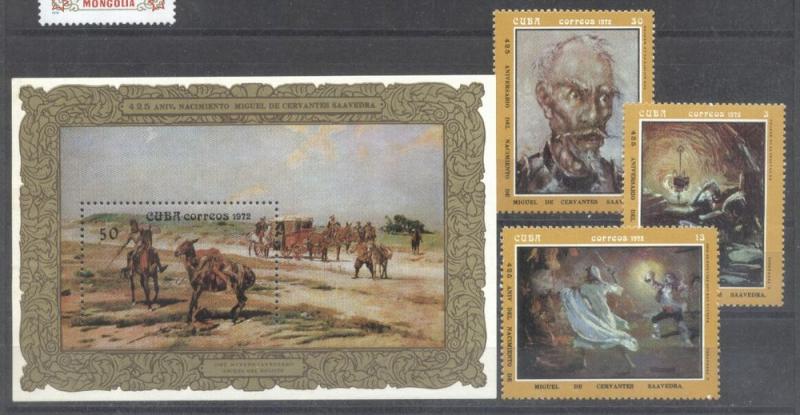 Cuba 1972 Paintings, set+perf.sheet, MNH         AE.040