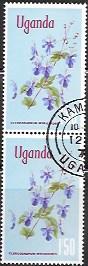 Uganda  Pair - Flowers - #125 Clerodendrum