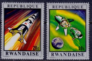 Rwanda, 1970, Moon Flight of Apollo 13, MNH**