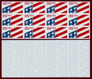 SALE!!!~Flag ATM~.25 Cent~#2475a~MNH Pane (12)