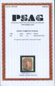 U.S. #28b USED WITH PSAG CERT
