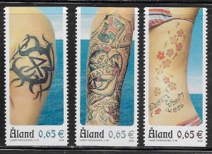 Aland Scott #'s 250a-c MNH