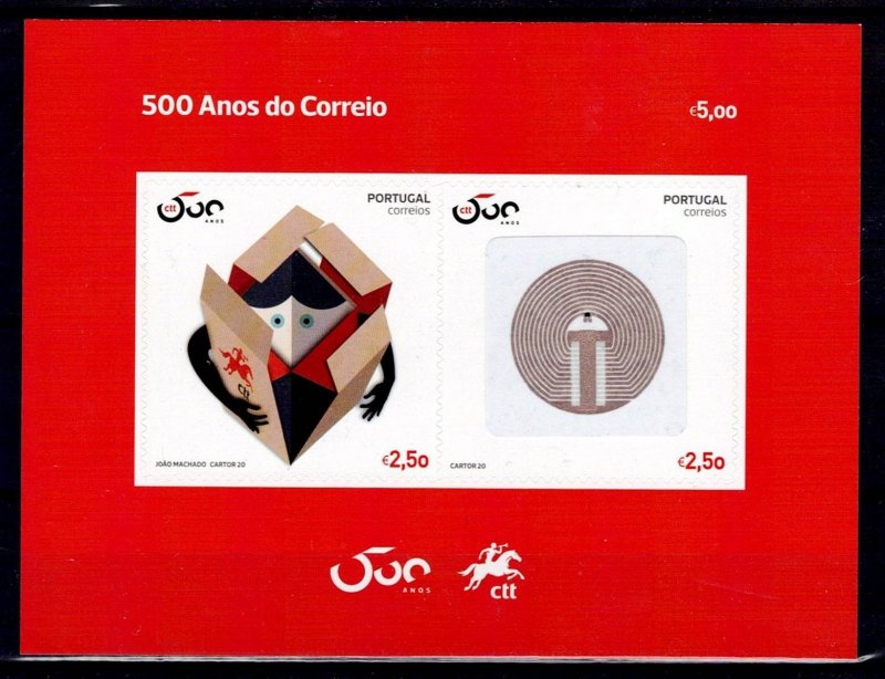 Portugal 2020 Block 5th Centenary of Correios: A Time for Hope SC#4281 MF#BL646