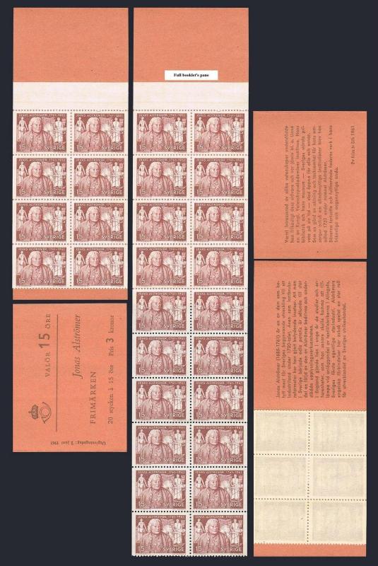 Sweden 599a booklet,MNH.Michel 473 DD MH. Jonas Alstomer,pioneer of agriculture,