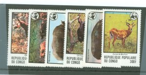 Congo, Peoples Rep. (ex Fr. Congo) #453-458 Mint (NH) Single (Complete Set) (Wildlife)