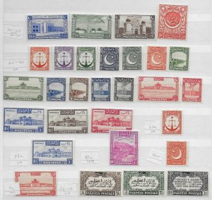 PAKISTAN Collection of mint sets and ranges on - 19871