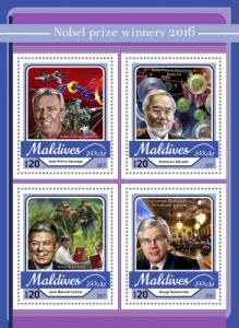 MALDIVES 2017 SHEET NOBEL PRIZE WINNERS 2016 mld17101a