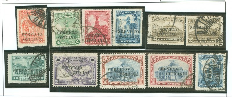 Mexico #O199-O201/O203-O209/ Used Single